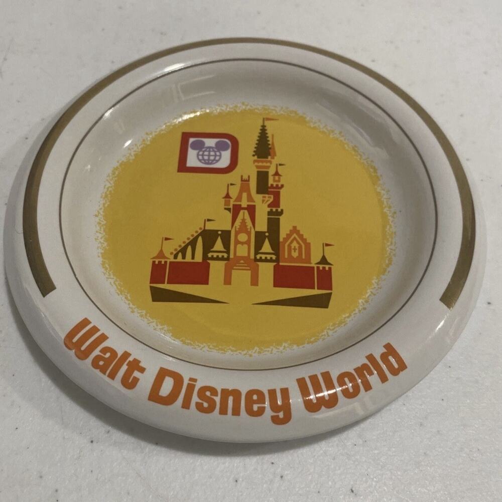 2021 Disney Parks Vault 50th Anniversary Ashtray Style Trinket Tray Castle Retro